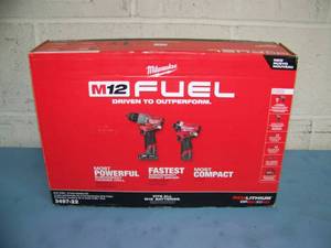 lot 13 image: Milwaukee M12 Fuel 2 Tool Combo 3497-22 Impact and Drill