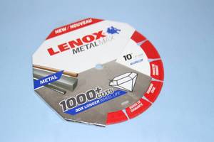 lot 95 image: Lenox Metal Max 10 Abrasive Type 1 Diamond Edge Circular Blade Cut Off Wheel - New - Model 1972926