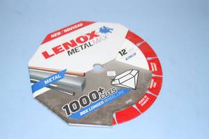 lot 96 image: Lenox Metal Max 12 Abrasive Type 1 Diamond Edge Circular Blade Cut Off Wheel - New - Model 1972927