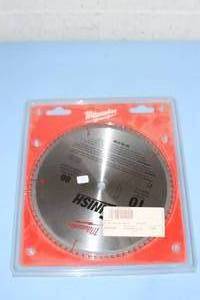 lot 99 image: Milwaukee 10 80-Tooth Circular Saw Blade