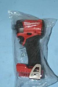 lot 17 image: Milwaukee Tool M18 FUEL Cordless 14 Hex Impact Driver with PowerState Brushless Motor