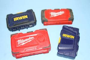 lot 80 image: Miscellaneous LOT of Irwin & Milwaukee Tool Multi-Bit Sets  Kits