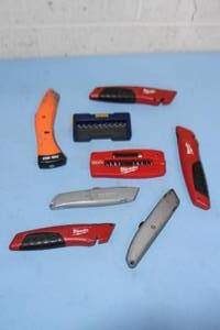 lot 81 image: Miscellaneous LOT of Various Box Cutters & Multi-Bit Sets