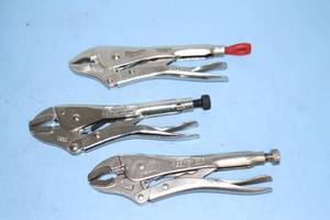 lot 88 image: Lot of 3 Locking Pliers - New - Vice Grips