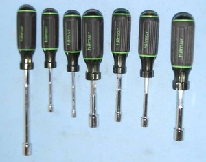 lot 89 image: Lot of 6 - Hilmor Tools Nut Drivers 14 and 12