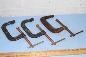 lot 130 image: (3) 6 C-Clamps