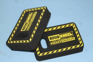lot 145 image: PAIR of NEW - ErgoKneel Ergo Kneel Portable Mini-Mat Closed-Cell Foam Knee Savers