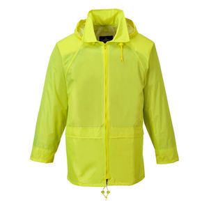 lot 143 image: NEW - Portwest US440 Size M Medium YELLOW Classic Rain Jacket - NEW