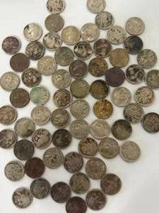 Lot of 65 Buffalo Nickels