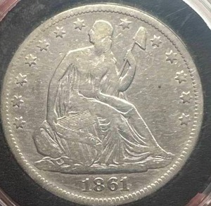 1861 Seated Liberty Half Dollar