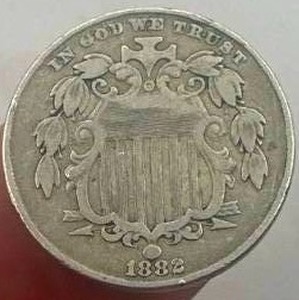 1882 Shield Nickel