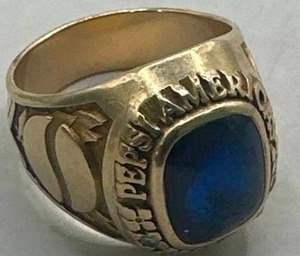 10kt Gold Pepsi Corp. Retirement Ring with real diamonds (.57 ounces or 16.2 grams)