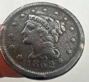 1852 Large Cent Penny