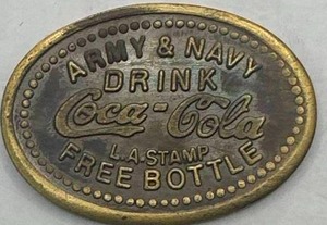 Coca Cola Brass Token
