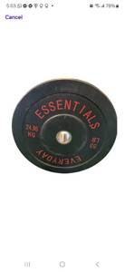 lot 7 image: Single 55LB Everyday Essential Bumper Plate