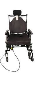 lot 87 image: 24 Wide Recliner Wheelchair with Recliner Rechargeable Battery (barley Used)