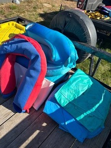 lot 37 image: 5 XL Large Pool  Lake Floats & Large Kids Splash Water Play Pad