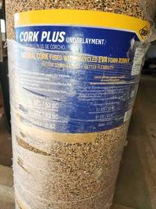 lot 10 image: 200sqft roll cork plus underlayment