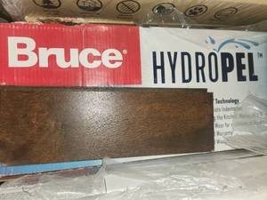 lot 33 image: 2 boxes bruce hydropel engineered oak flooring