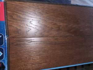 lot 40 image: 8 boxes bruce hydropel engineered hickory hardwood flooring