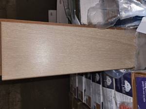 lot 43 image: 5 boxes wire brushed windcrest oak engineered hardwood flooring