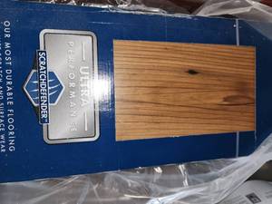 lot 45 image: 11 boxes Lifeproof Coventry lane hybrid resilient plank flooring