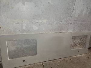 lot 64 image: 72x22 solid surface quartz double vanity top