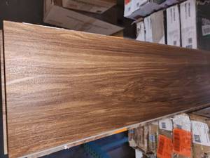 lot 55 image: 5 boxes Lifeproof camel lake ash vinyl flooring