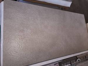 lot 80 image: 6 boxes trail slate beige 28mil vinyl click tile flooring