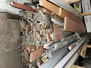 lot 86 image: Cart full 96 transition strips and trim peices