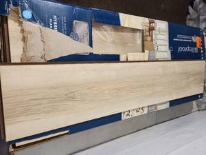 lot 115 image: 4 boxes lifeproof lovington oak hybrid plankflooring