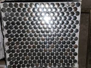 lot 137 image: 2 boxes Penny round metallico glossy mosiac tile