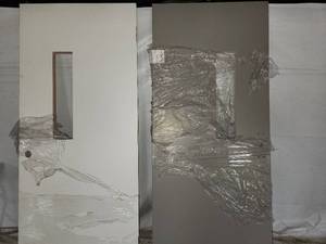 lot 142 image: 2-36x84 solid core doors no glass