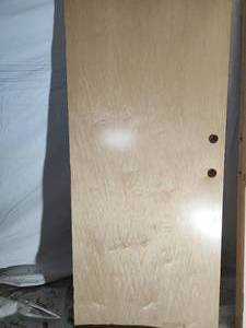 lot 148 image: 2-3680 solid core clear finish slab doors