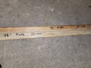 lot 152 image: 146 unfinished 2 14 maple crown moulding