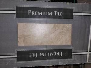 lot 186 image: 8 boxes cancan beige 12x24 tile