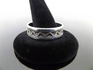 .925 Sterling Silver Mens Styled IndexThumb Ring Size 14.5
