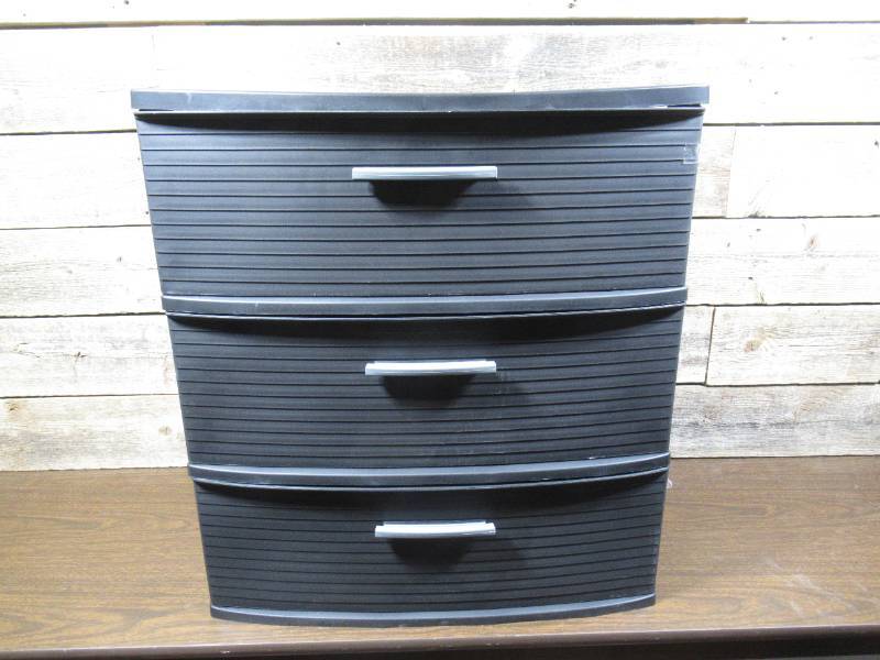 3 Drawer Wide Tower Black  Brightroom for Sale in Faribault, MN | Online  Auction | K-BID