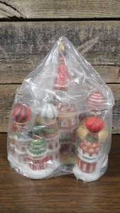 lot 12 image: Ceramic Christmas Cathedral-#95695-St. Basils Moscow