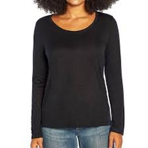 lot 19 image: GAP Womens Long Sleeve T-Shirt- XL-True Black