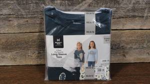 lot 40 image: Members Mark Girls 2 Pack Long SleeveGraphic Tee-Cheetah-Small(XS 45)