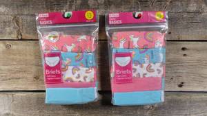lot 43 image: Set of 2 Toddler Briefs for Girls, 5 ct, Size 12