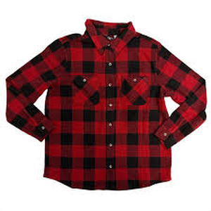 lot 74 image: Members Mark Womens Cozy Button Down-Buffalo Plaid-Medium