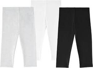 lot 76 image: Members Mark Girls 3 Pack Legging-1012-BlackGrayWhite
