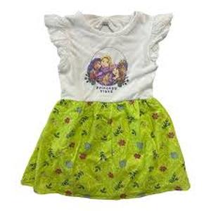 lot 78 image: Disney Princess Toddler & Girls Jersey Top & Eyelet Skirt Graphic Print Dress (Princess Vibes, 2T)