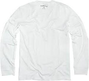 lot 95 image: Eddie Bauer Mens Long Sleeve Crew-Large-White