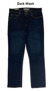 lot 111 image: Members Mark Mens Straight Fit Premium Stretch Denim Jeans-34x32-Dark Wash
