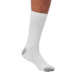 lot 118 image: Members Mark 10-Pack Crew Sock-White-Size 6-12
