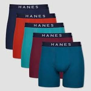 lot 119 image: Hanes Best 5-Pack Boxer Brief (Assorted Colors)-Large-36-38