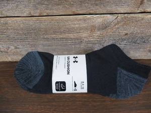 lot 92 image: Mens UA Cushioned 6-Pack No Show Socks-8.5-13